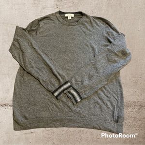 GUC Men’s Calvin Klein Lightweight Light Gray Knit Sweater Size Medium